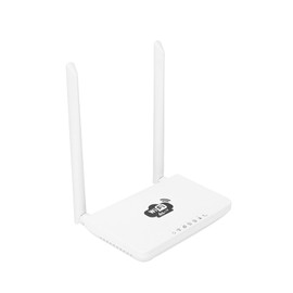 4G LTE WiFi Router 300Mbps High-speed Wireless Router with SIM Card Slot 2 External Antennas White(European Version)