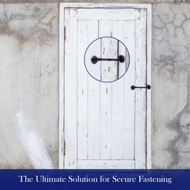 The Metal Magician Cast Iron Cabin Eye Hook Latch for Gates and Doors 7 Inch