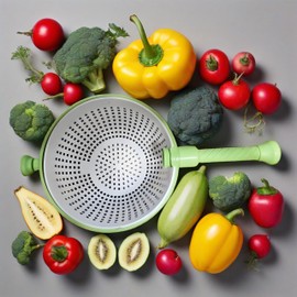 2-in-1 Collapsible Salad Spinner & Vegetable Dryer，Rotary Drainer Basket，Manual Hand-Crank Spin Dryer for Greens，Fruits，Herbs with Non-Slip Base & Splash-Proof Design