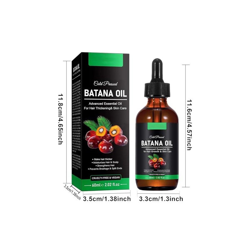 2 PCS Aceite de Batana, 120ML aceite de Batana para
