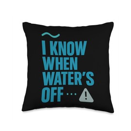 Aquarium Cleaner Fish Tank Technician Algae Scrub Throw Pillow