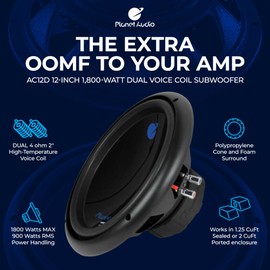 Planet Audio AC12D 12-Inch 3600W Subwoofers (Pair)