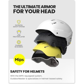 OutdoorMaster MIPS Ski Helmet - Kelvin II MIPS Snow Sport Helmet Snowboard Helmet for Men Women & Youth