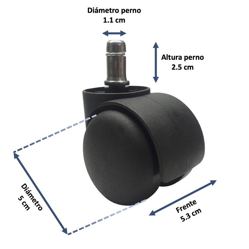 I SEATING ruedas para silla de oficina rodajas de 50mm