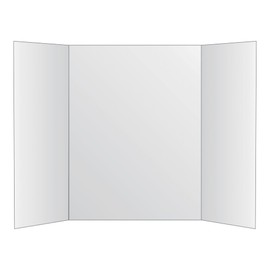 Royal Brites Two Cool Project Board, 2 Cool Colors Corrugated Board, 28x40 Inches, White, (12 Pack)