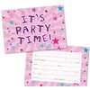 Absolutely Yours Party Invitations Pack of 36. Pink Starburst themed