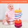 Rotating Stacking Toy for Kids Rainbow Rotating Wheel Toy Fun