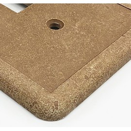 Double Toggle - Noche Light Switch Cover Cast Stone Textured Outlet Cover Wall Plate