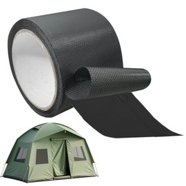 Tent Repair Tape for Awning Sail Gazebo Repair,Tenacious Waterproof Tape for RV Boat Covers 8cm x7.5m/3.15inx24.6ft (Black)