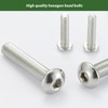 AMLOOPH M6 Bolts, M6 X 20mm Hex Socket Button Head