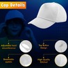 HiFEN® Unisex Kids 5 Panel Pre-Curved Plain Adjustable Baseball Cap