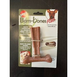 Spot NEW SPOT BAM-BONES BAMBONES BAMBOO 4" T-BONE DURABLE DOG CHEW TOY