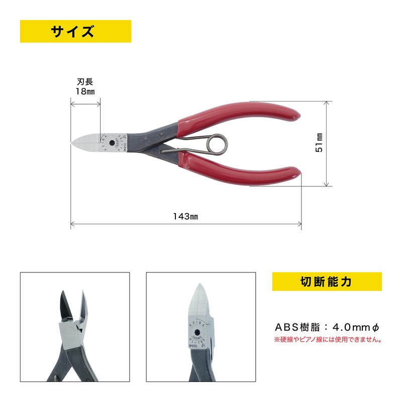 Maruto Hasegawa plastic nippera point of a sword shape:) Flat)