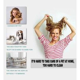 Pet Hair Remover Roller, SAVIRA Reusable Animal Hair Removal Brush for Dogs and Cats, Self Clean Pet Fur from Carpet, Furniture, Rugs, Laundry, Clothes and Bedding, Sofa (Orange)