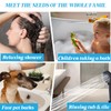 Hamckay Shower Head 8'' High Pressure Rainfall, Handheld Shower Combo