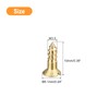 sourcing map Brass Wood Screws, 40Pcs M3.5 x 10mm Slotted
