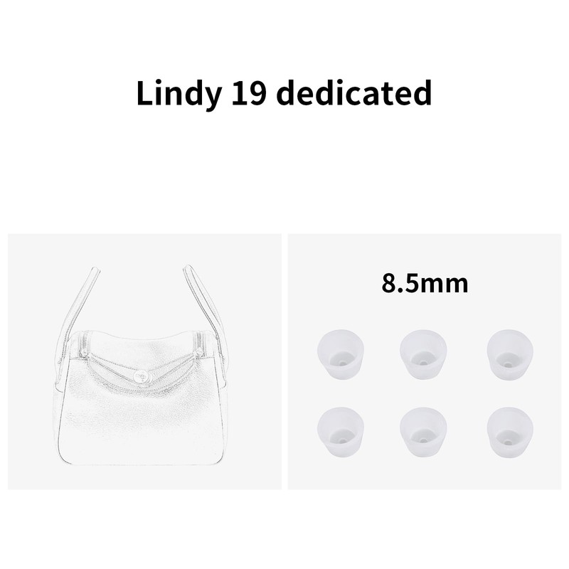 Transparent Silicone Handbag Feet Protectors, Precise-Fit Purse Bottom Stud Covers