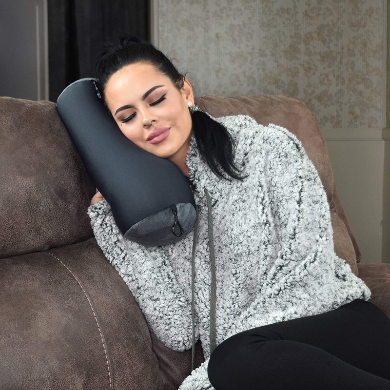 World's Best Microbead Bolster Tube Pillow, Smooth Cool Touch Fabric,