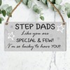 "Cherished Stepdad Appreciation Plaque - Heartfelt Inscription, Perfect for Father's