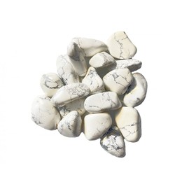 Sacred Essence White Howlite 2-3cm Tumblestone Polished (Protection - Safe Travel)