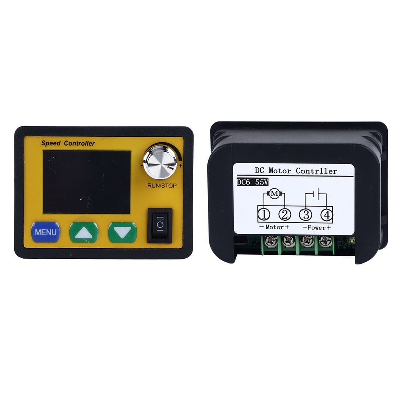 DC Motor Speed Regulator CW CCW LCD Display Button Knob