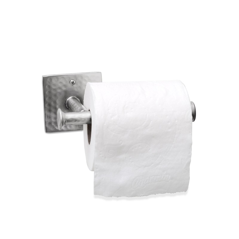 Monarch Abode 18005 Hand Hammered Satin Nickel Toilet Paper Holder
