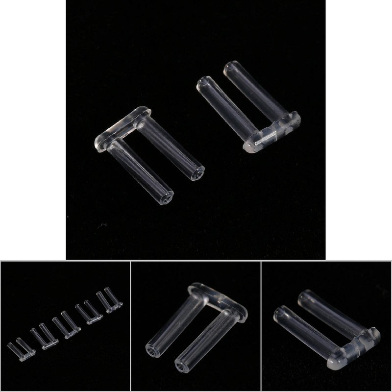100pcs Rimless Glasses Accessories, New Plastic Compression Sleeves - 3