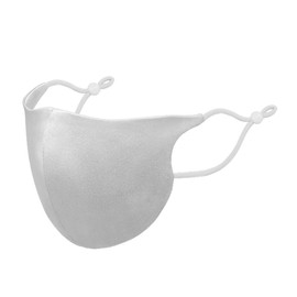 DISANGNI Natural Mulberry Silk Face Mask Soft,Breathable,Fashionable, Reusable, Sunscreen, Dustproof, Beauty Care, 2 Pack (Light grey (contains 2 pieces))