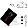 50 Pack Press on Nail Instructions Cards, Nail Application Guides