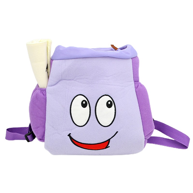 Explorer Backpack Bag Purple Smile Student Backpack Breathable Wearable Explorer