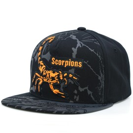 JLGUSA Scorpion Embroidery Adjustable Cotton Cap Hat, Snapback, Flat Brim, 100% Cotton (Black 07)