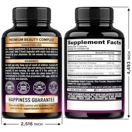 Collagen Peptides Capsules & Omega 3 Fish Oil Softgels