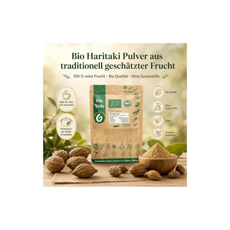 Organic Haritaki Powder | Terminalia Chebula Fruit Powder from India