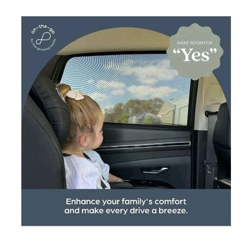 DreamBaby Fitover Car Window Sun Shades for Baby Stretchable Window