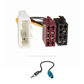 tomzz Audio 7045-003 Radio Adapter Cable Set Compatible with Renault Twingo III from 2015 Smart FourTwo from 2015 to 16-Pin ISO Standard