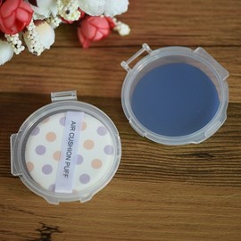 Feeling Shop Transparent Double-Sided Portable Puff & Cushion Case Storage 6ea