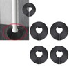 ZZLBZN 15mm Radiator Pipe Covers, 4Pcs Black Radiator Pipe Collars,