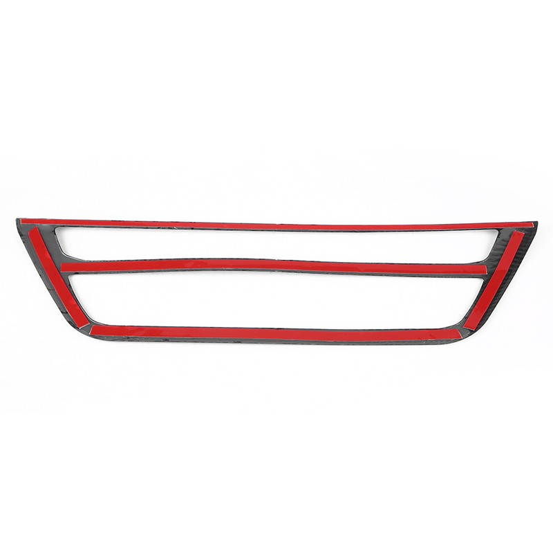 Carbon Fiber Style Car Center Air Condition Frame Cover Trim