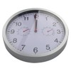 Wall Clock, Silent Movement with Temperature Display and Humidity, Modern,