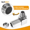 SURIEEN O2 Oxygen Sensor Spacer Kit, 90 Degree Stainless Oxygen