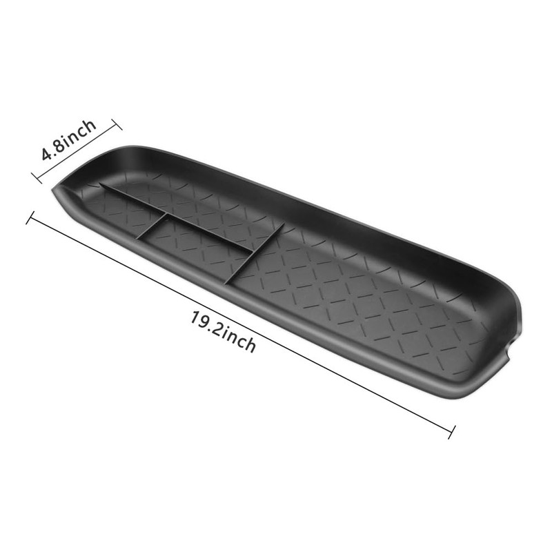 kenddeel Center Console Organizer Tray,Passenger Storage Organizer Mat,Glove Box Storage