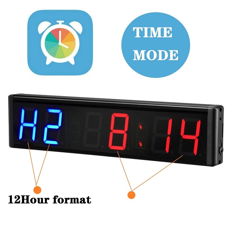Ledbrigym Gym Timer 3 Inch Clock Fitness Home Tabata Boxing