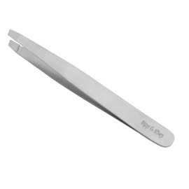 Eyebrow Slanted Tip Tweezers – Facial Hair, Ingrown Hair and Splinter - Professional Blackhead and Tick Remover for Men and Women