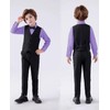 Boy's 5-Piece Suit, Boys' Formal Suit Set with Vest Pants