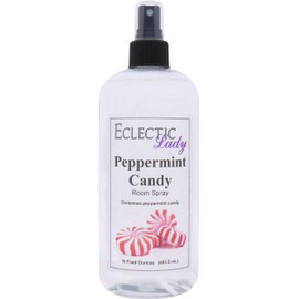 Peppermint Candy Room Spray, 16 Ounces, No Artificial Colors, Parabens, or Preservatives - Fragrant Aromatic Room Mist For Home, Room, Office