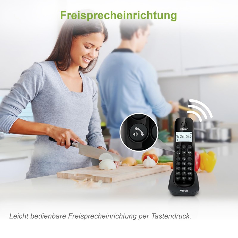 VTech CS1401 DECT Cordless Telephone 2 Handsets with Caller Block,