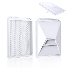 Case Cover for Starlink Mini, for Starlink Mini Protective Case, Weatherproof Silicone Case for Starlink Mini Satellite Dish, Anti-Bump Anti-Drop and Portable Design - White