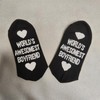 Gift for Boyfriend I Love My Girlfriend Socks Christmas Anniversary