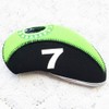 FLTRAD 10Pcs Golf Clubs Iron Head Covers 3-9 A/SW/PW Elastic