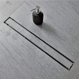 Neodrain 32-Inch Linear Shower Drain with Tile Insert Grate,Brushed 304 Stainless Steel Rectangle Shower Floor Drain, Linear Drain with Leveling Feet, Hair Strainer